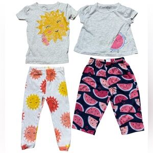 Carter's | Baby Girl Pajamas Bundle | 12M